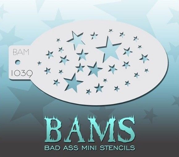 Bad Ass Bams Schmink sjabloon 1039 - Sterren