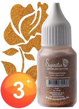 Superstar Sparkling Glitter goud