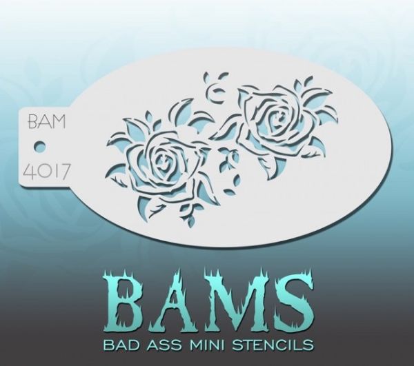 Bad Ass BAM stencil 4017 - Rozen