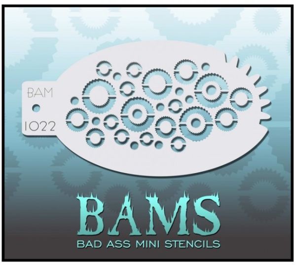Bad Ass Mini Stencil 1022 - Steampunk